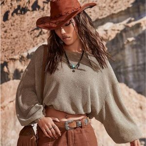 Soft long sleeve croptop